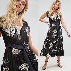 Free People All I Got Maxi Dress Black Sz 0